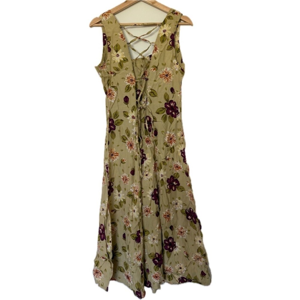Erika Vintage Floral Long Dress - Picture 2 of 4